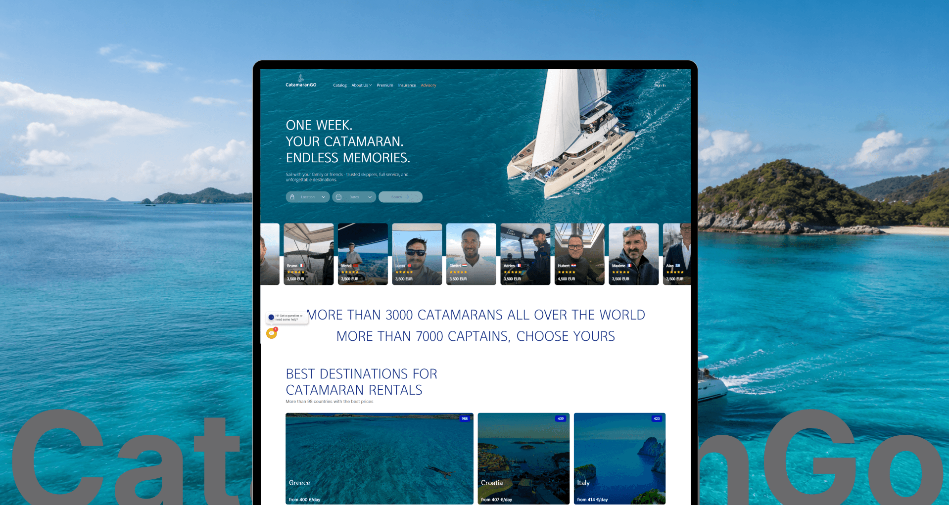 Скриншот проекта CatamaranGo
